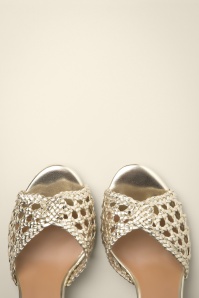 Poti Pati - Nicole Crochet Look sandaaltjes in goud 2