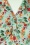 Queen Kerosin - Tiki Dancer Cropped Hawaii blouse in licht turquoise 2