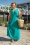 Surkana - Robe longue nouée Emily en  turquoise 3