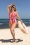 TC Beach - Badpak met V-hals in gradient roze