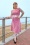 Miss Candyfloss - Robe rayée Juliette-Rose en rouge et blanc