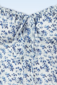 Timeless - Saira Floral jurk in wit en blauw 4