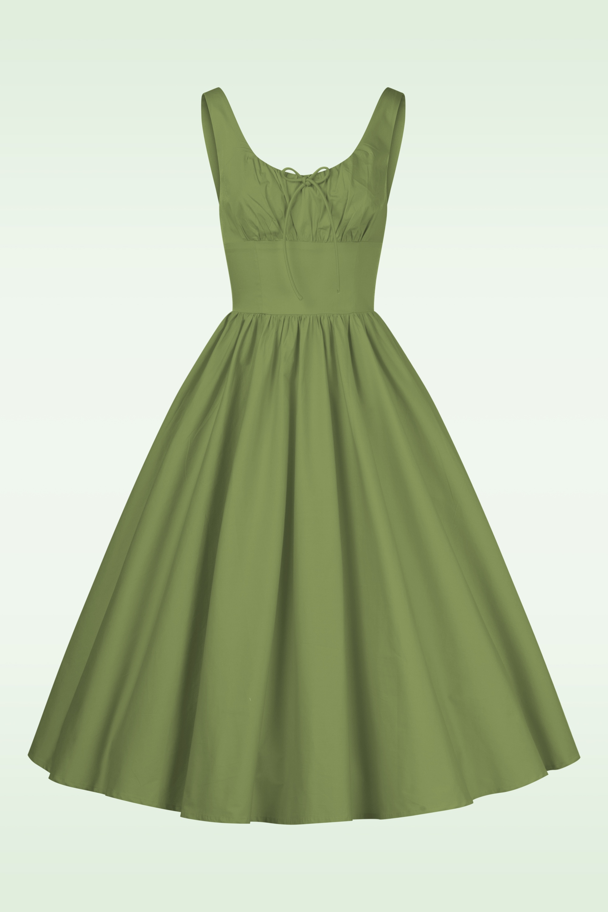 Timeless - Lolita midi jurk in saliegroen 6