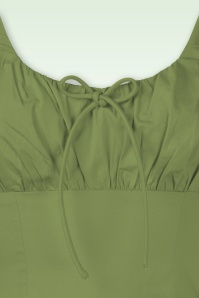 Timeless - Lolita midi jurk in saliegroen 3