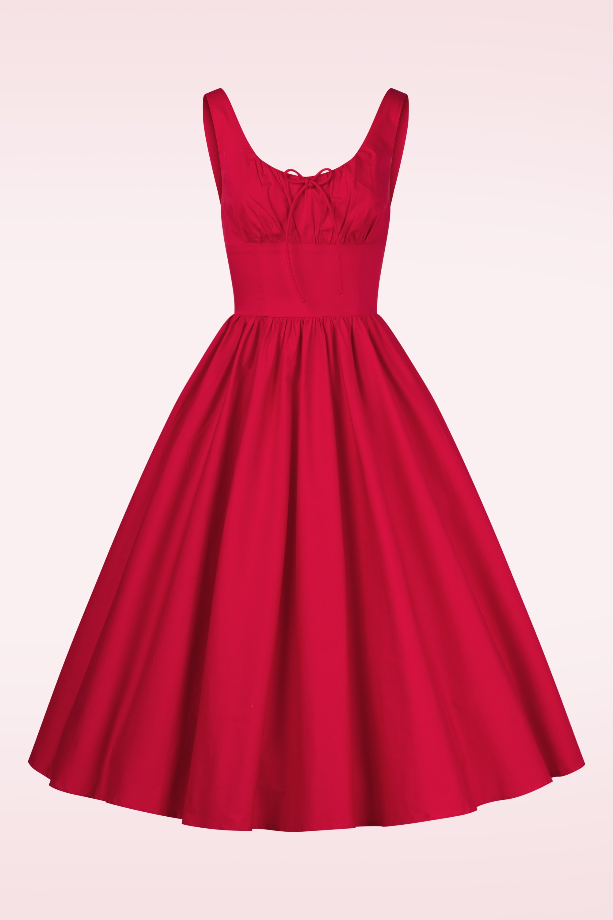 Timeless - Lolita midi jurk in lippenstift rood 7