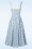 Timeless - Bryson Floral midi jurk in wit en blauw 6