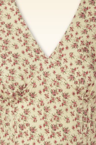 Timeless - Alba Floral midi jurk in zachtgeel 4