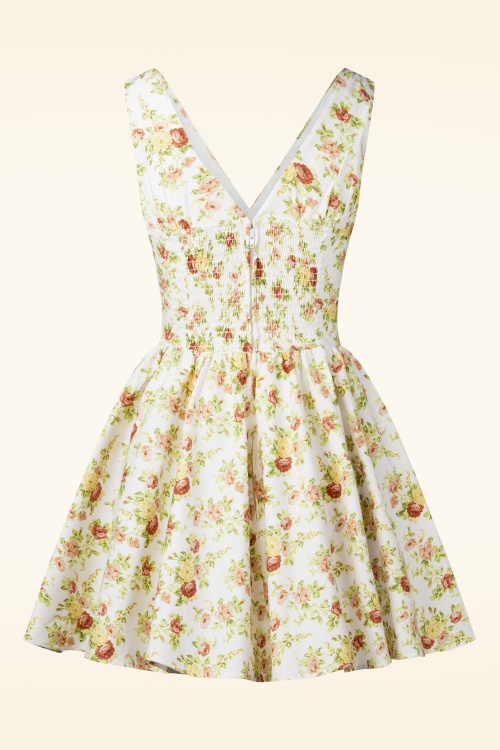 Timeless - Irisa Floral mini jurk in wit en multi 5