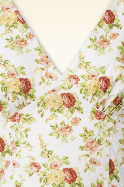 Timeless - Irisa Floral mini jurk in wit en multi 3