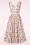 Timeless - Lysandra Vintage Blumen Midikleid in Rosa. 2