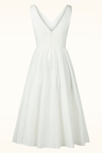 Timeless - Lysandra midi jurk in wit 7