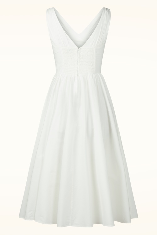 Timeless - Lysandra midi jurk in wit 7