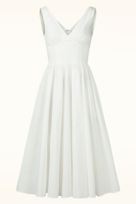 Timeless - Lysandra midi jurk in wit 3