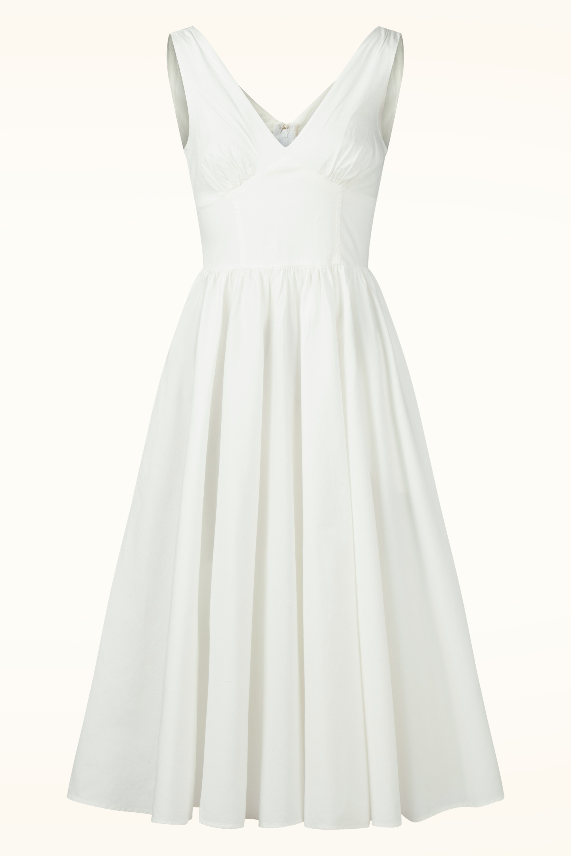Timeless - Lysandra midi jurk in wit 3