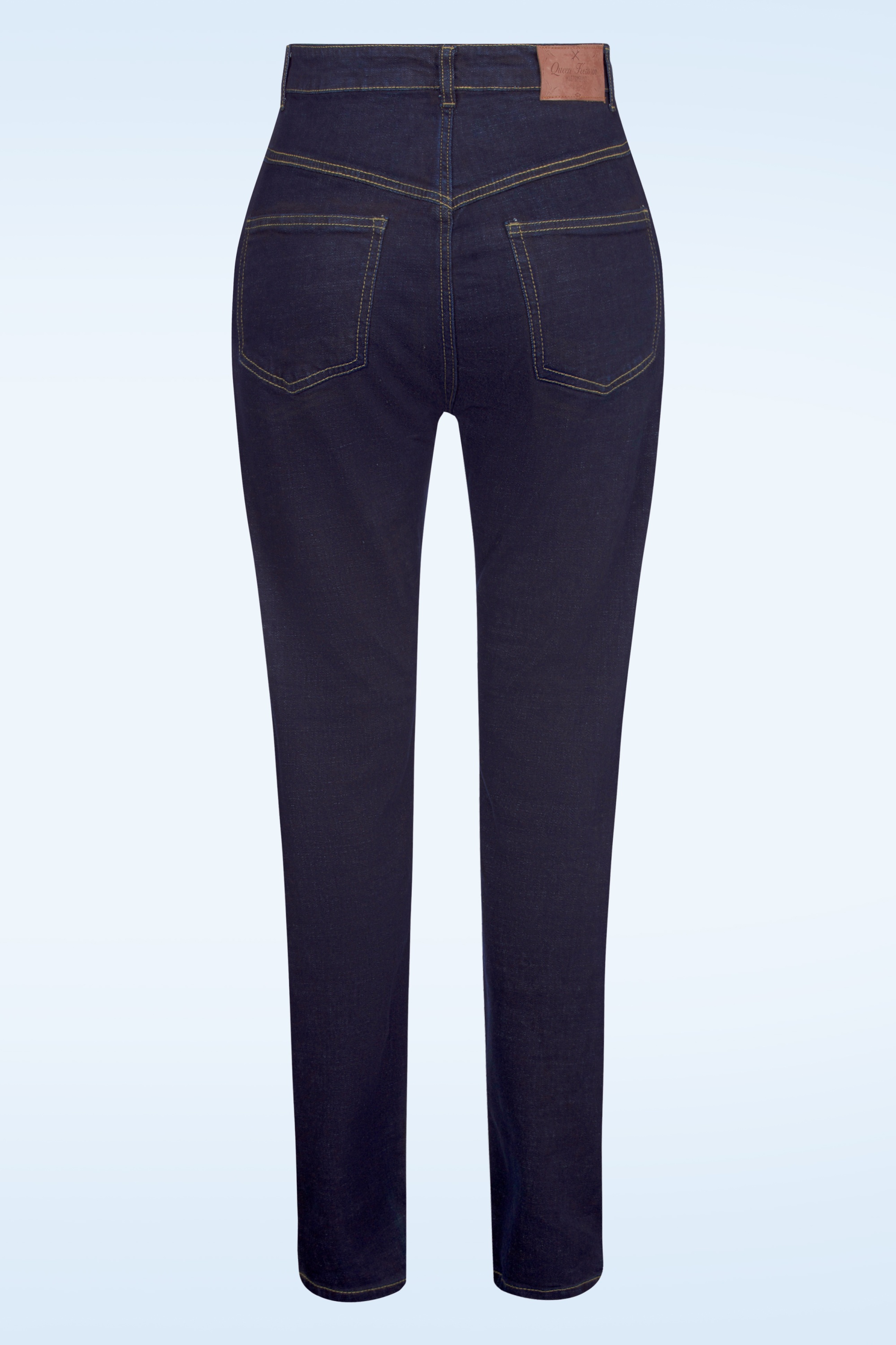 Queen Kerosin - Betty Red Selvedge skinny jeans in donkerblauw 3