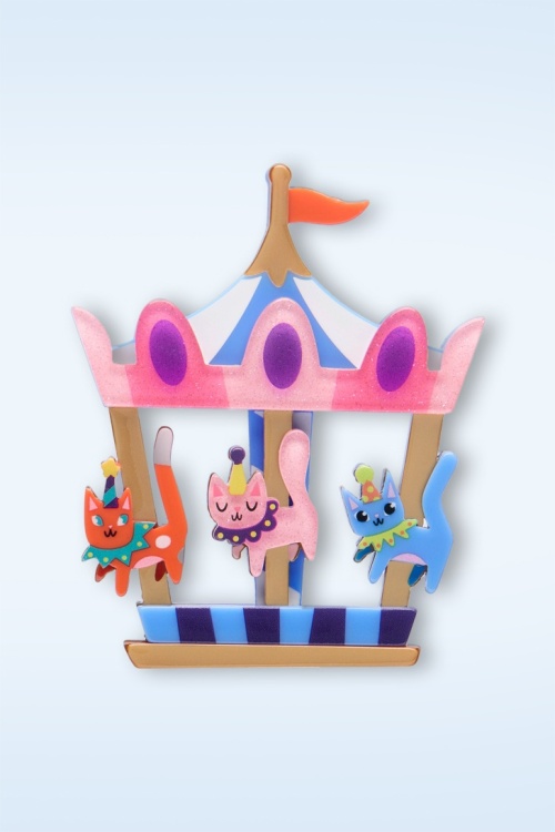 Erstwilder - Meowy Go-Round Brooch