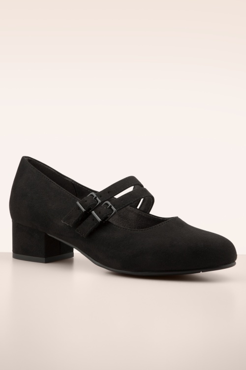 Jana Shoes - Delphine Softline Vegan pumps in zwart 3
