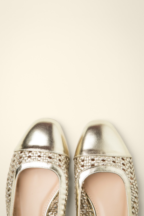 Poti Pati - Estelle ballerina's in goud 3