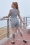 Miss Candyfloss - Vivien-Lou Checkered playsuit in zwart en wit 4