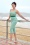 Miss Candyfloss - Sabrina-Gia Checkered playsuit in groen en wit 3