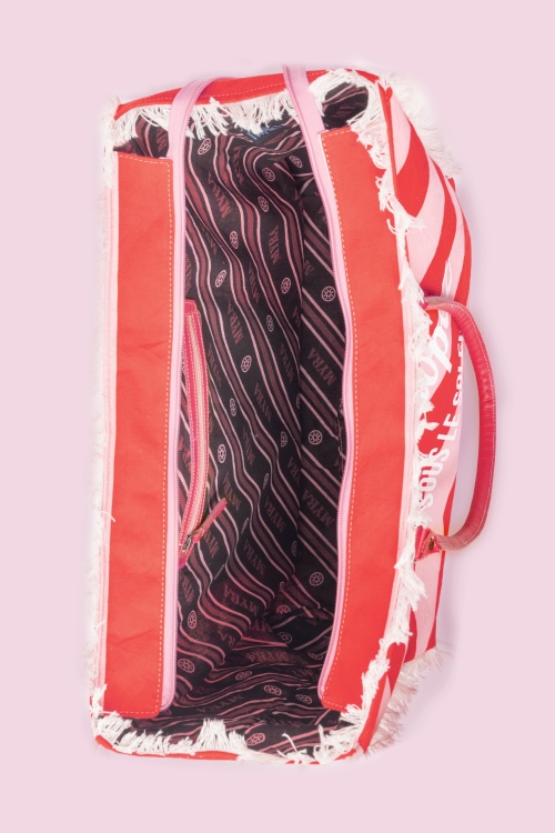 Myra Bags - Saint Tropez Weekender tas in rood 3