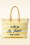 Myra Bags - Saint Tropez Weekender tas in geel en wit