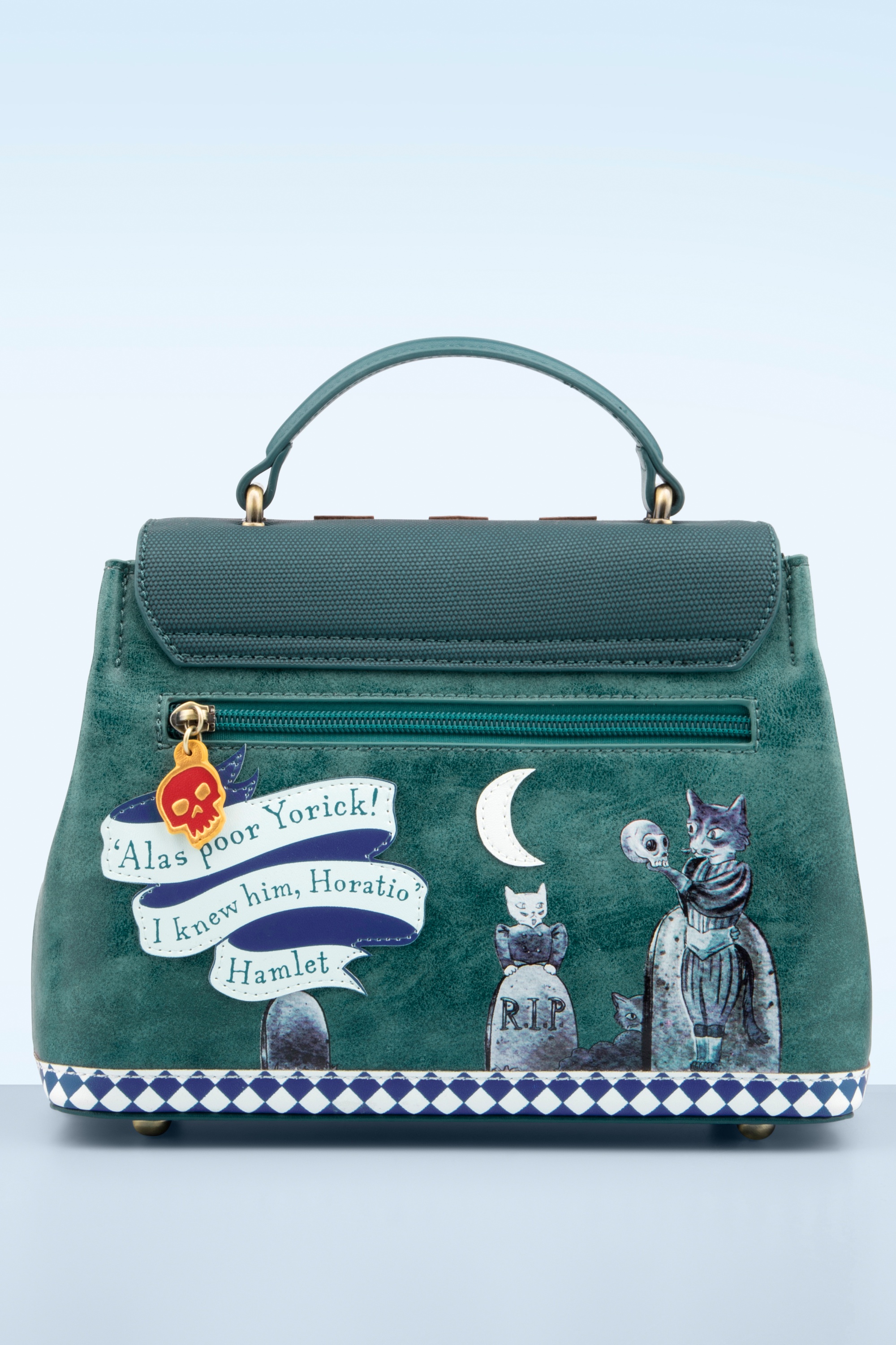 Vendula - Shakespeare's Theatre: Hamlet Mini Grace tas in blauw 5