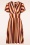Vintage Chic for Topvintage - Sadie Stripes Swing Dress in Brown