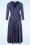 Vintage Chic for Topvintage - Colette Polka Dot Swing Dress in Navy