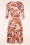 Vintage Chic for Topvintage - Aria Floral swing jurk in perzik 3