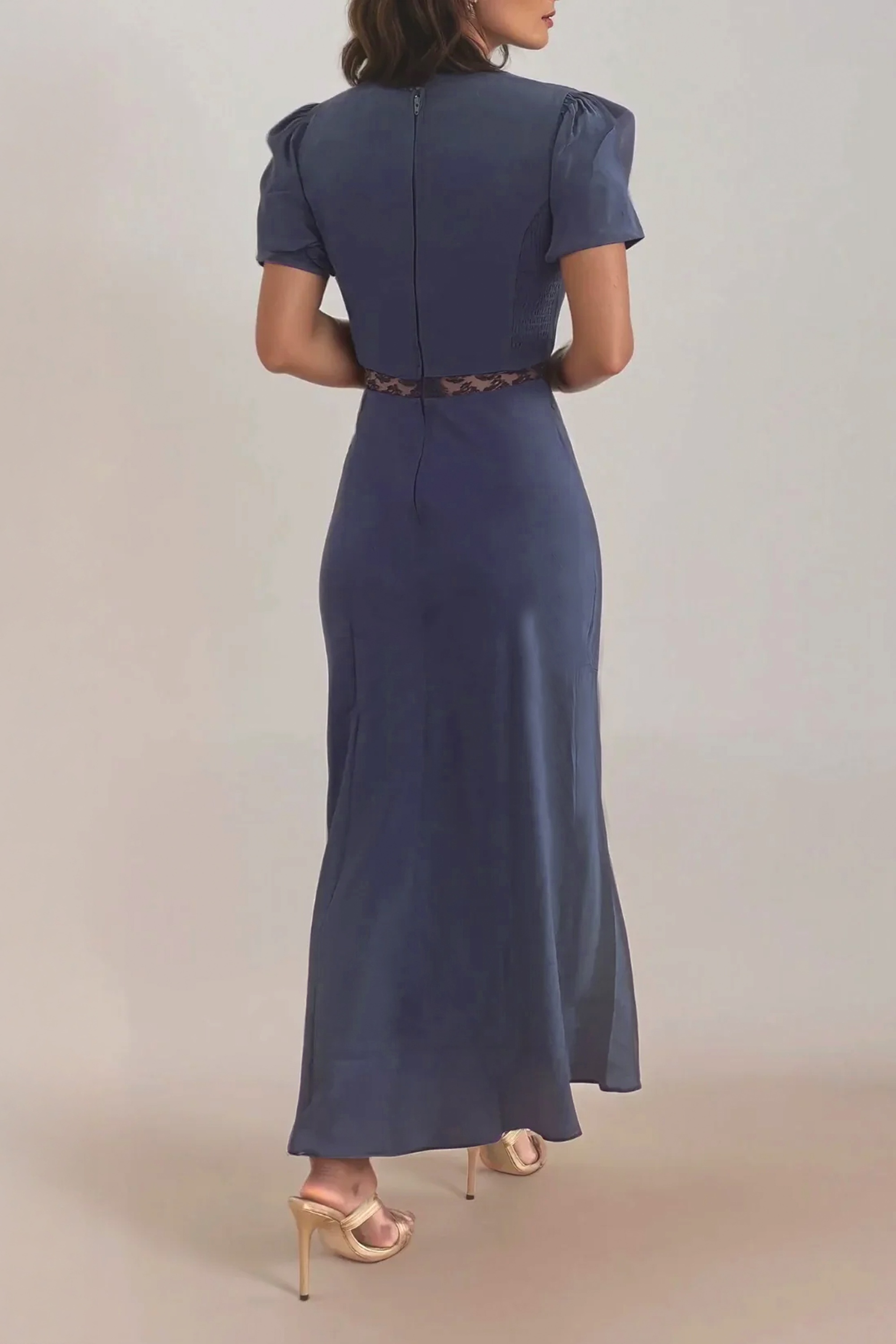 Timeless - Kimberley maxi jurk in navy en zwart 4
