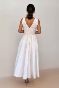 Timeless - Lysandra midi jurk in wit 6