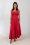 Timeless - Lolita midi jurk in lippenstift rood