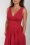 Timeless - Lysandra broderie anglaise midi jurk in lippenstift rood 4