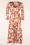 Vintage Chic for Topvintage - Colette Flower Swing Dress in Rust and Cream