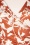 Vintage Chic for Topvintage - Colette Flower Swing Dress in Rust and Cream 2