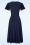 Vintage Chic for Topvintage - Irene Cross Over Swing Dress in Navy 3