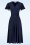 Vintage Chic for Topvintage - Irene Aquarel Cross Over swing jurk in oranje en geel