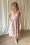 Timeless - Lysandra Vintage Blumen Midikleid in Rosa.