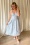 Timeless - Saira Floral jurk in wit en blauw