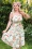 Vintage Chic for Topvintage - Robe à imprimé hawaïen Kiana en blanc et multicolore