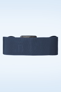 Banned Retro - Damen Day Out Square Buckle Belt in Navy 2
