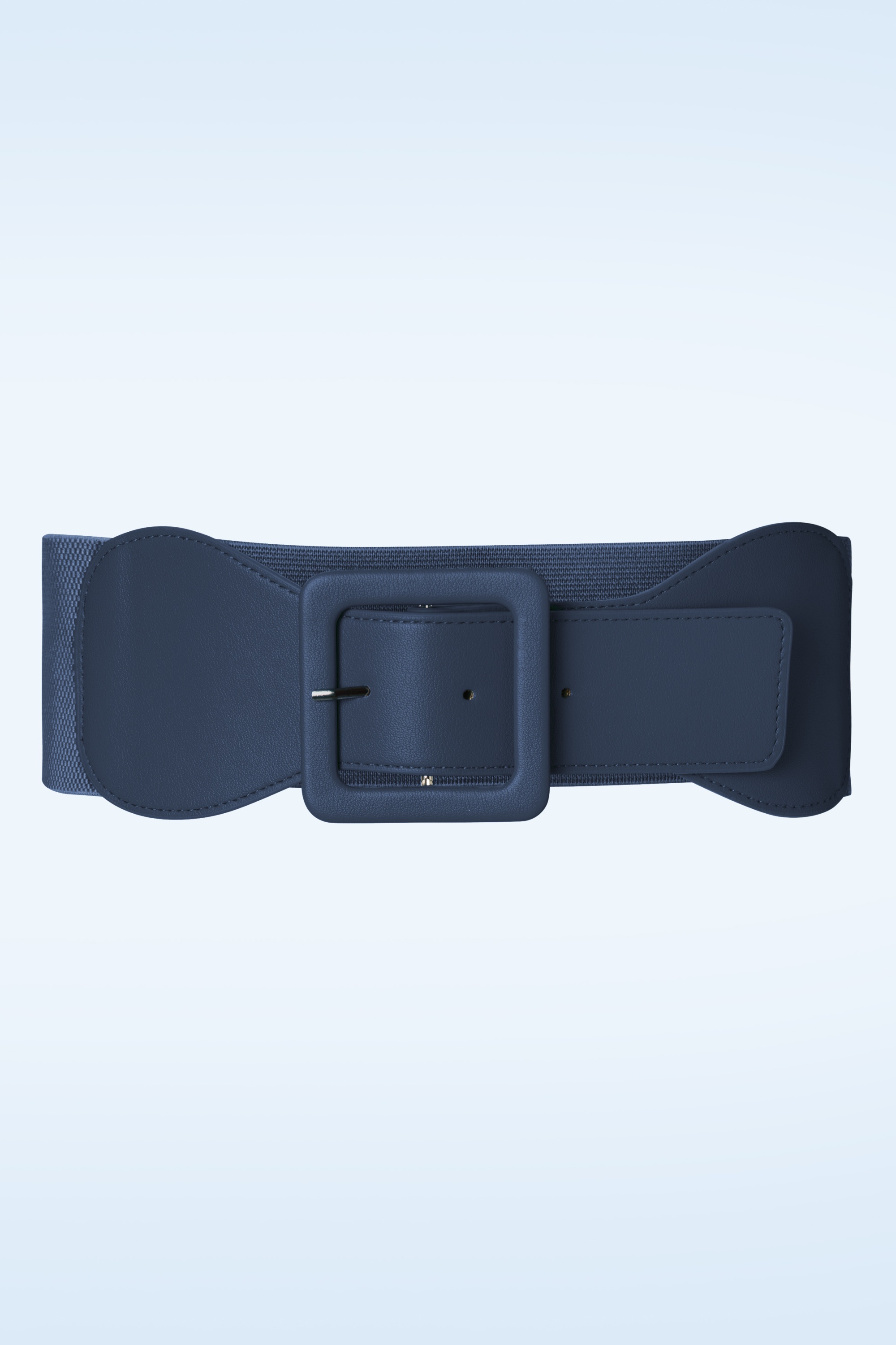 Banned Retro - Damen Day Out Square Buckle Belt in Navy