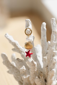 Day&Eve by Go Dutch Label - Ocean Treasures Ohrringe in Gold und Rot 2