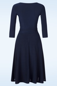 Vintage Chic for Topvintage - Aria Swing Dress in Navy 3