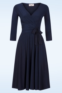 Vintage Chic for Topvintage - Aria Swing Dress in Navy