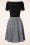 Glamour Bunny - The Brigitte Gingham Swing Kleid in Schwarz und Weiß 7