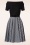 Glamour Bunny - The Brigitte Gingham Swing Kleid in Schwarz und Weiß 5