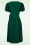 Vintage Chic for Topvintage - Irene Cross Over Swingkleid in Waldgrün. 3
