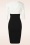 Vintage Chic for Topvintage - Nehla Bleistiftkleid in Schwarz und Weiß 3